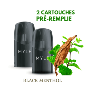 MYLÉ 2 CARTOUCHES - BLACK MENTHOL